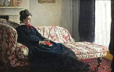 Meditation, Madame Monet Sitting on a Sofa Claude Monet